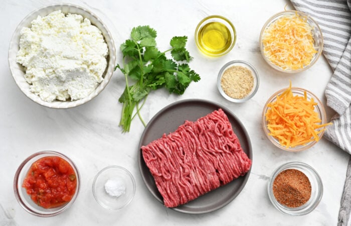 ingredients to make Cottage Cheese Queso Dip