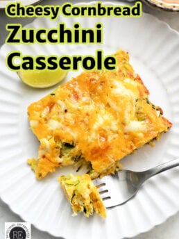 Cheesy Cornbread Zucchini Casserole