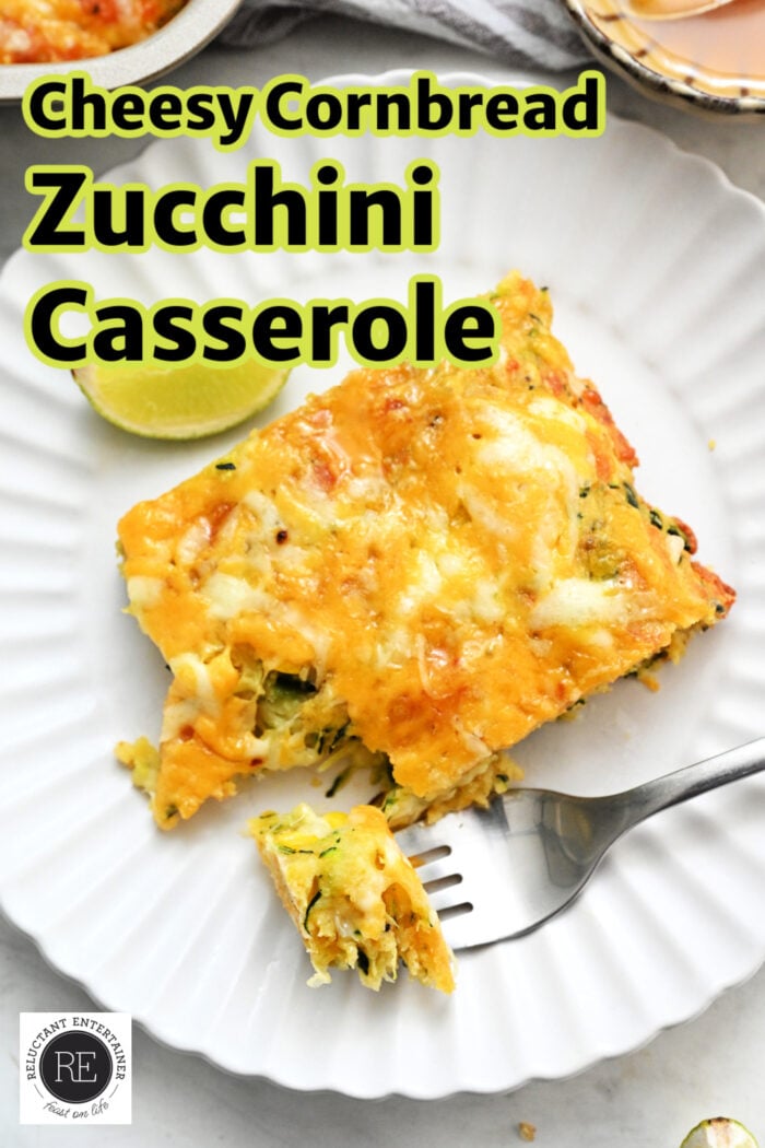 Cheesy Cornbread Zucchini Casserole