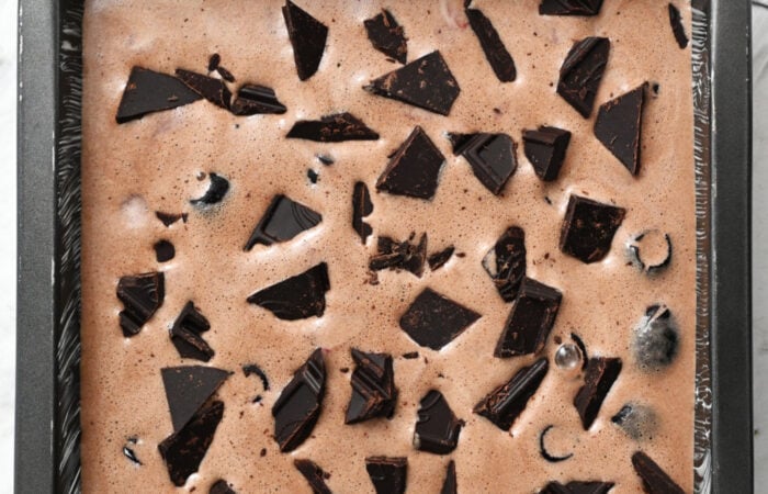 batter with chocolate