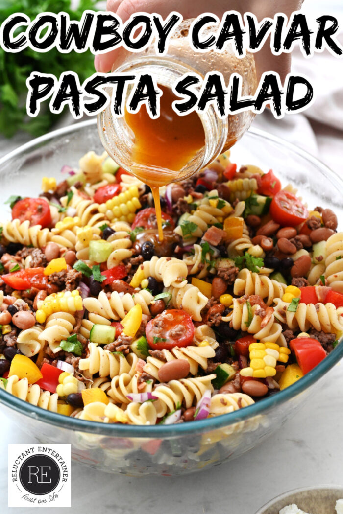 Cowboy Caviar Pasta Salad