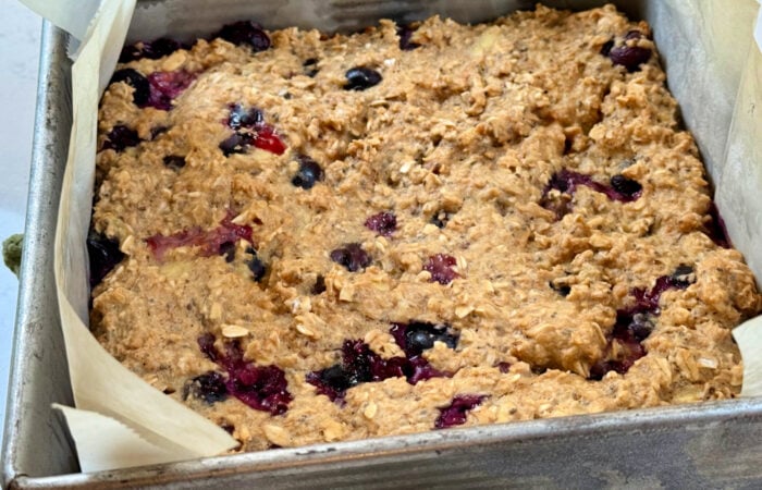 Peanut Butter Banana Oatmeal cake