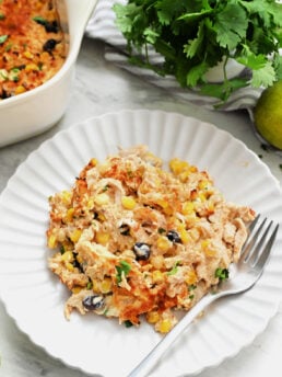 Mexican Street Corn Casserole with Chicken recipe