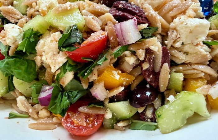 orzo tomato olive salad