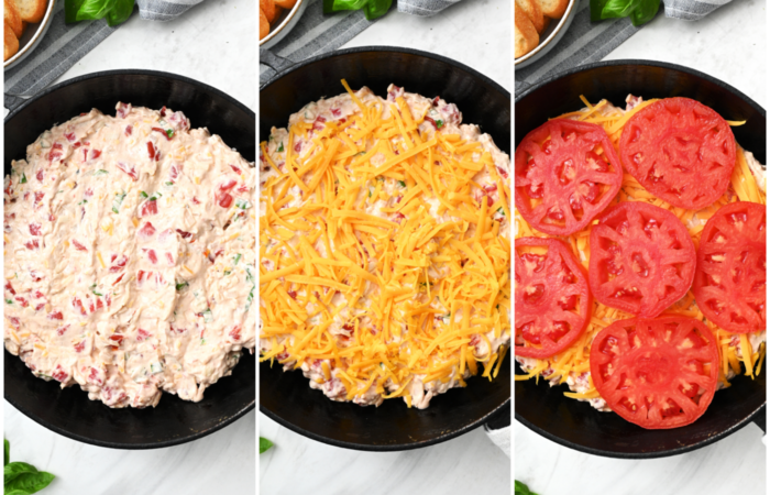 making a tomato pie