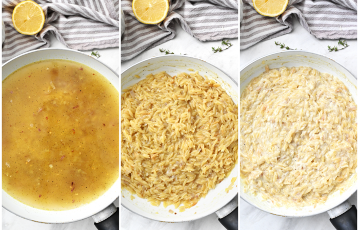 preparing orzo