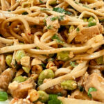 Chicken Peanut Noodle with edamame