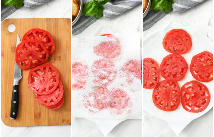 preparing garden tomatoes