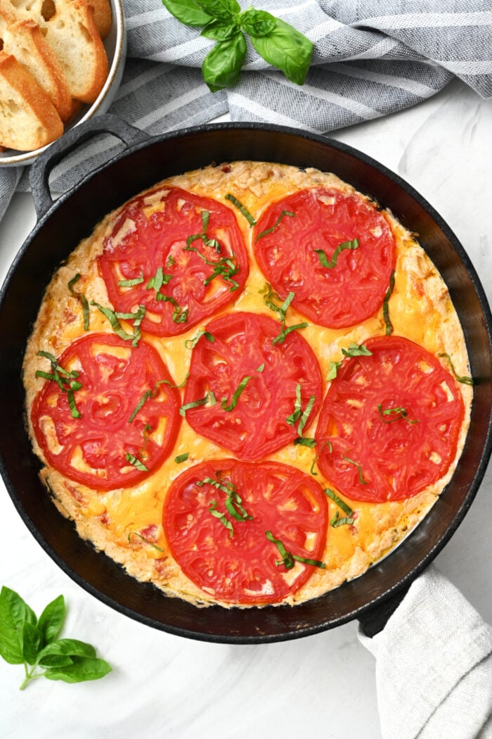 Tomato Pie Dips recipe