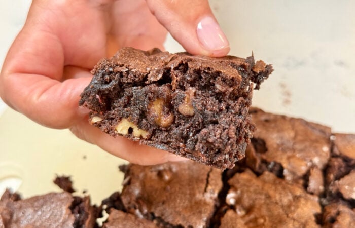 a Ghirardelli Brownie Mix Hack recipe