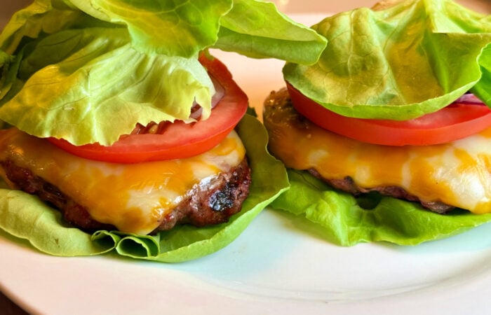 cheese on Hamburger Patty protein style