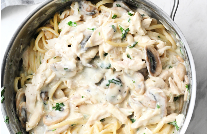 creamy pasta with mushrooms
