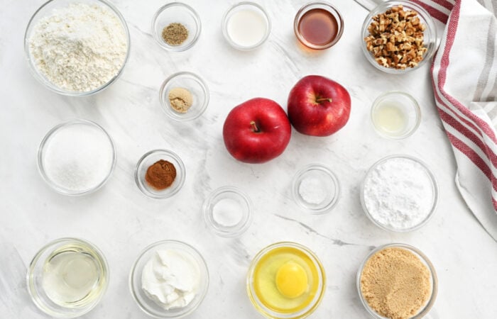 ingredients to make Amish Apple Bread
