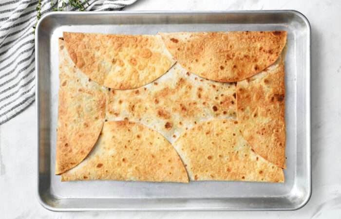 baked pan quesadillas