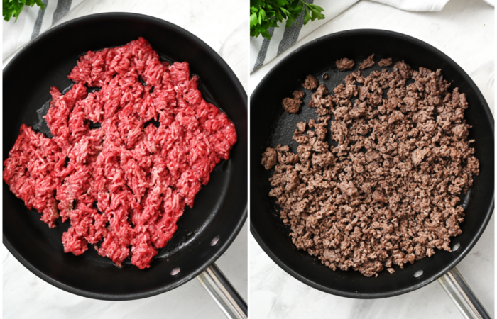 cooking ground meat