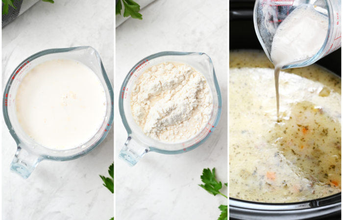 making thickener with milk