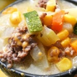 potato hamburger soup