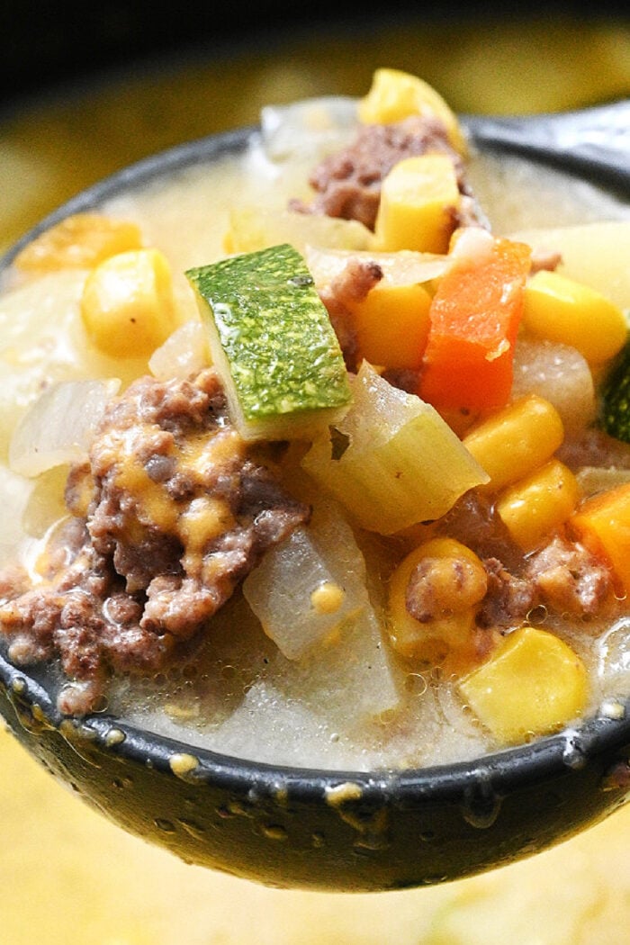 potato hamburger soup