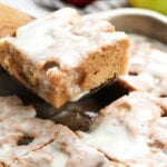 serving moist apple cake
