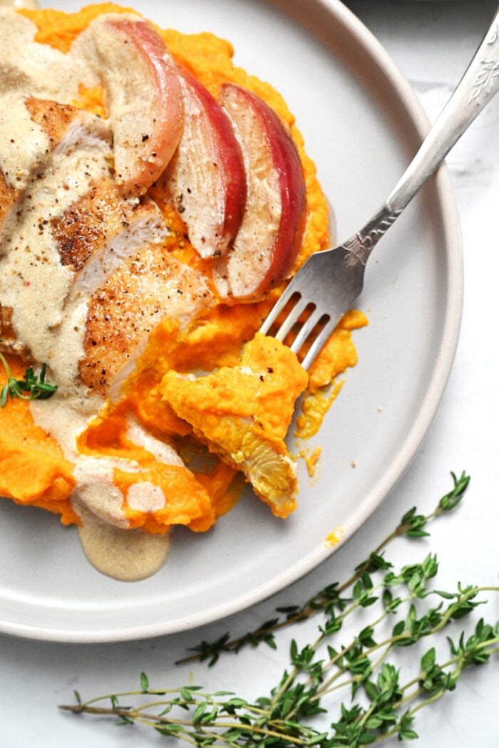 a bite Apple Cider Chicken