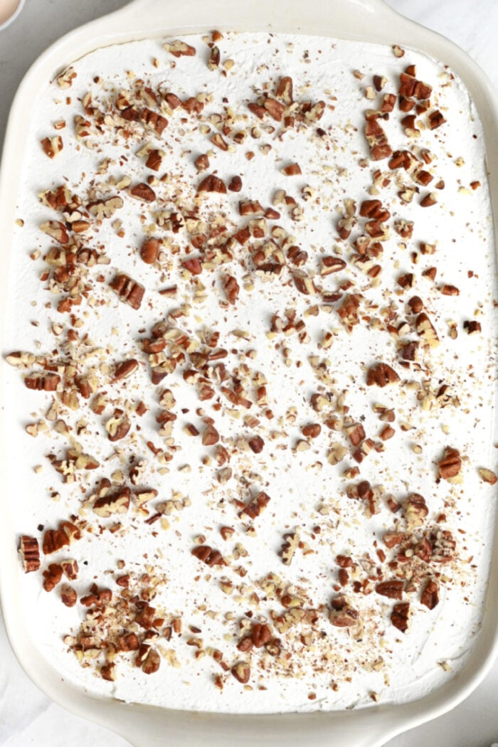 Pumpkin Crunch Cake with nuts