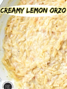 Creamy Orzo with Lemon Recipe