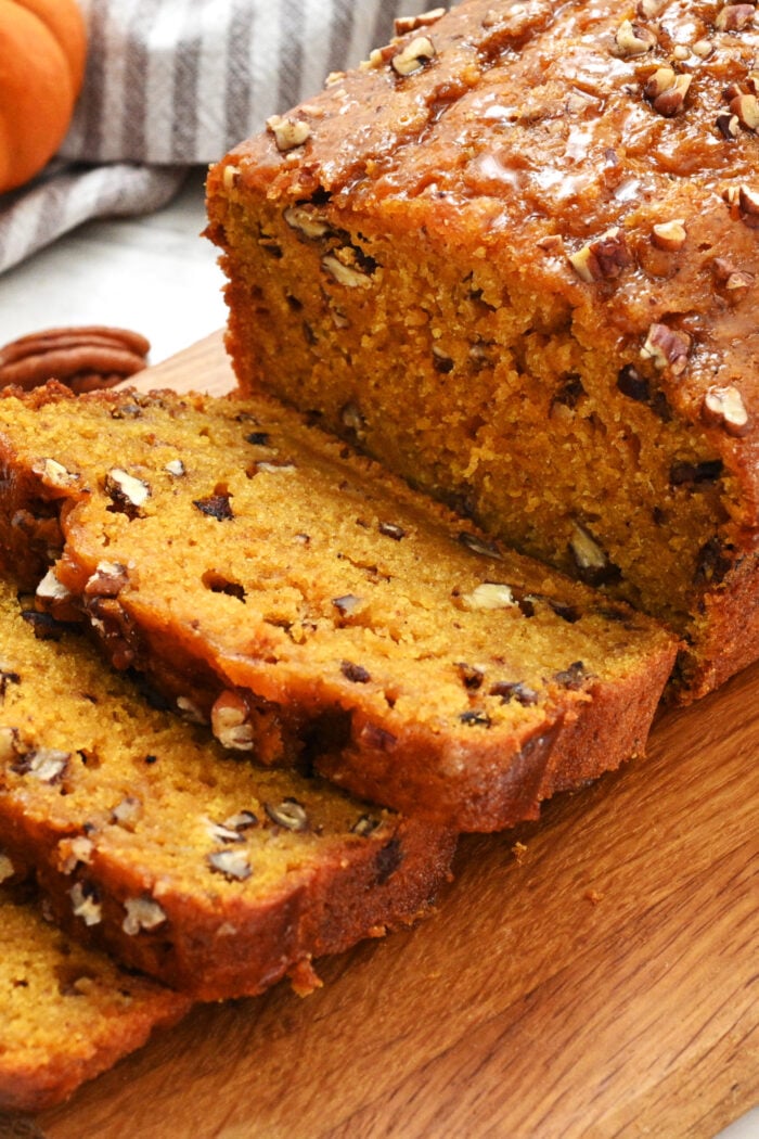 piece Pumpkin Pecan Bread